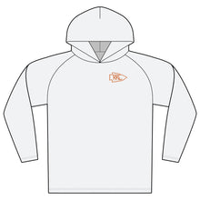 Load image into Gallery viewer, Fishing Hoodie — Cooling Performance Long Sleeve Hooded Tee with Trout Graphic