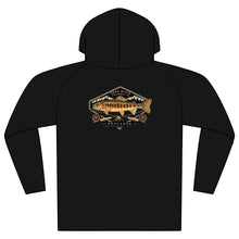 Load image into Gallery viewer, Fishing Hoodie — Cooling Performance Long Sleeve Hooded Tee with Trout Graphic