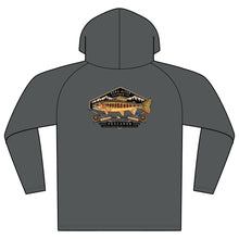 Load image into Gallery viewer, Fishing Hoodie — Cooling Performance Long Sleeve Hooded Tee with Trout Graphic