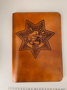 CUSTOM POLICE NOTEPAD – Kern River Leather