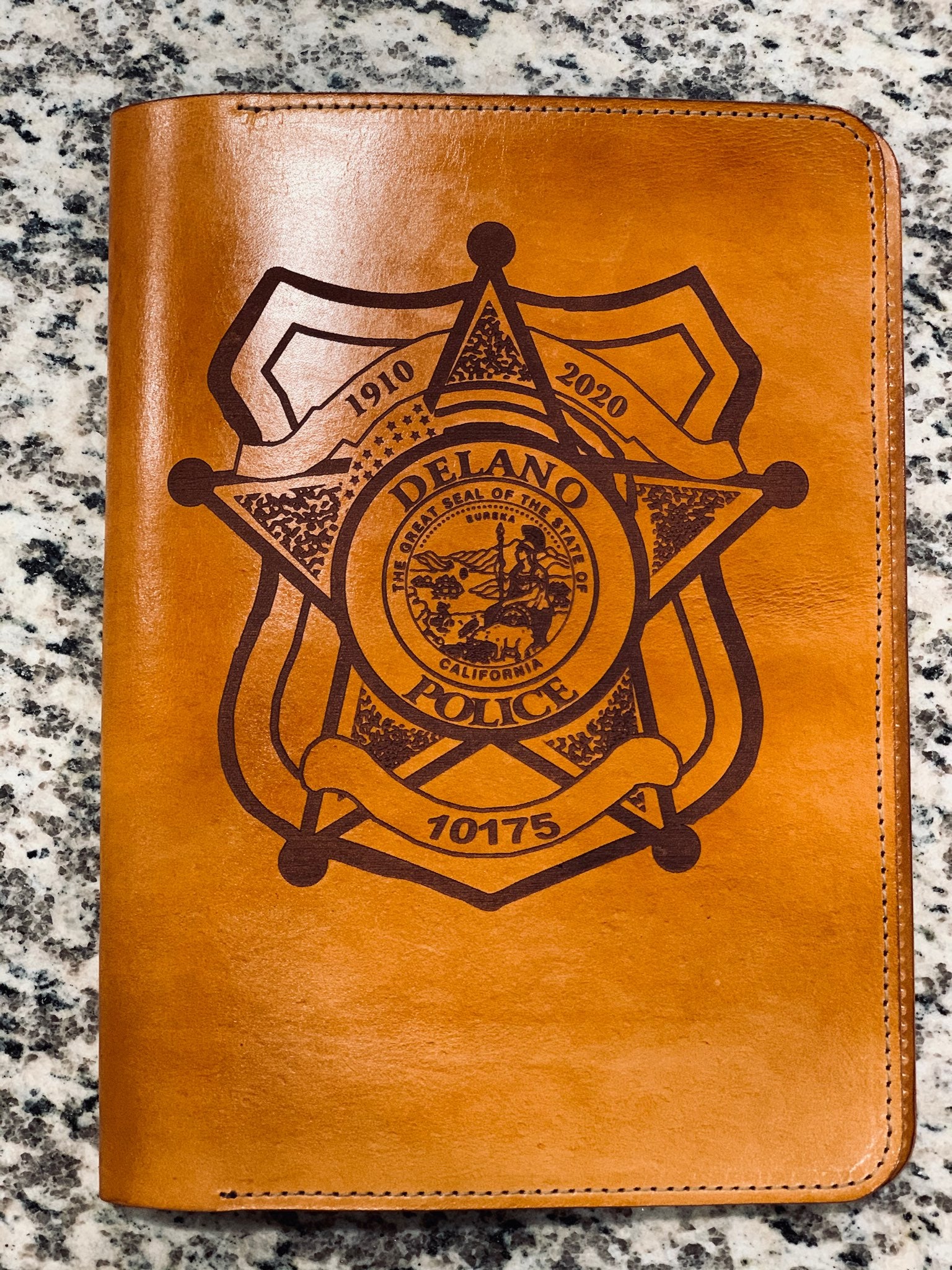 CUSTOM POLICE NOTEPAD – Kern River Leather