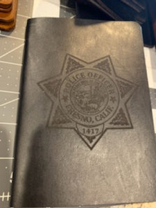 CUSTOM POLICE NOTEPAD – Kern River Leather