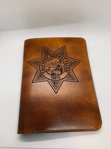 CUSTOM POLICE NOTEPAD – Kern River Leather